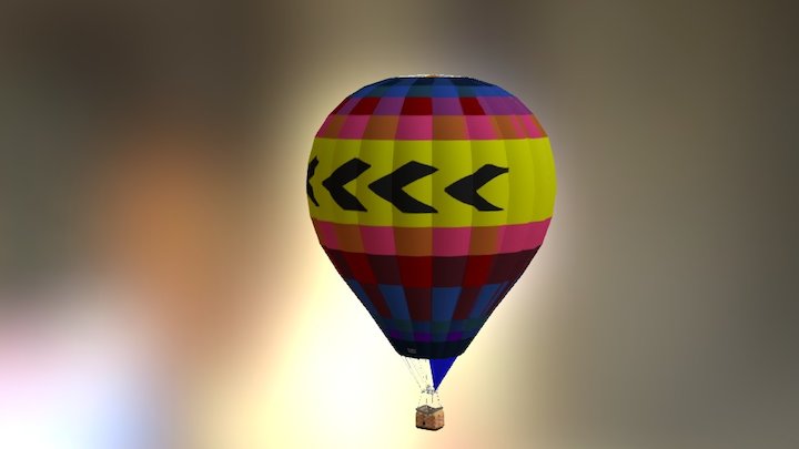 My hot air balloon model that I made