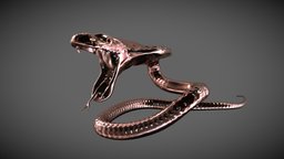 Metal Snake cobra, snake, scale, snakes, decor, metal, scales, reptile, kobra, animal, decoration, monster, repitilian