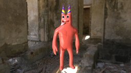 Banban - Garten of Banban tongue, party, scary, eyes, clay, unrealengine, character, unity, lowpoly, gameasset, horror, gameready, poppyplaytime, banban, gartenofbanban, gartenofbanban2