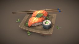 Japanese food pack sushi - FREE food, plate, asian, sushi, chopstick, japanesefood