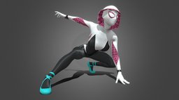 Spider Gwen Pose 2 school, spider, marvel, figure, sony, gwen, spiderman, figurine, disney, statue, sculptures, verse, school-girl, spidergwen, spiderwoman, girl-character, spiderverse, stacy, minitures, woman-character, character, girl, man, female, student, figuries