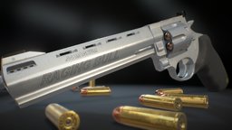 Taurus Raging Bull - by Jonathan BENAINOUS revolver, bullet, hard-surface, weaponry, magnum, hardsurfacemodelling, weaponlowpoly, weapons-game-objects-3d-models, weapon-3dmodel, weapons3d, substance-painter-2, madewithwacom, weapons-guns, substance, weapon, modeling, texturing, weapons, texture, substance-painter, hardsurface, zbrush, gun