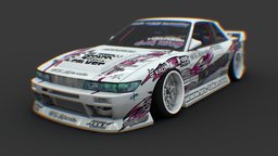 Nissan Silvia S13 BN Sport nissan, silvia, s13, street_car, livery_car