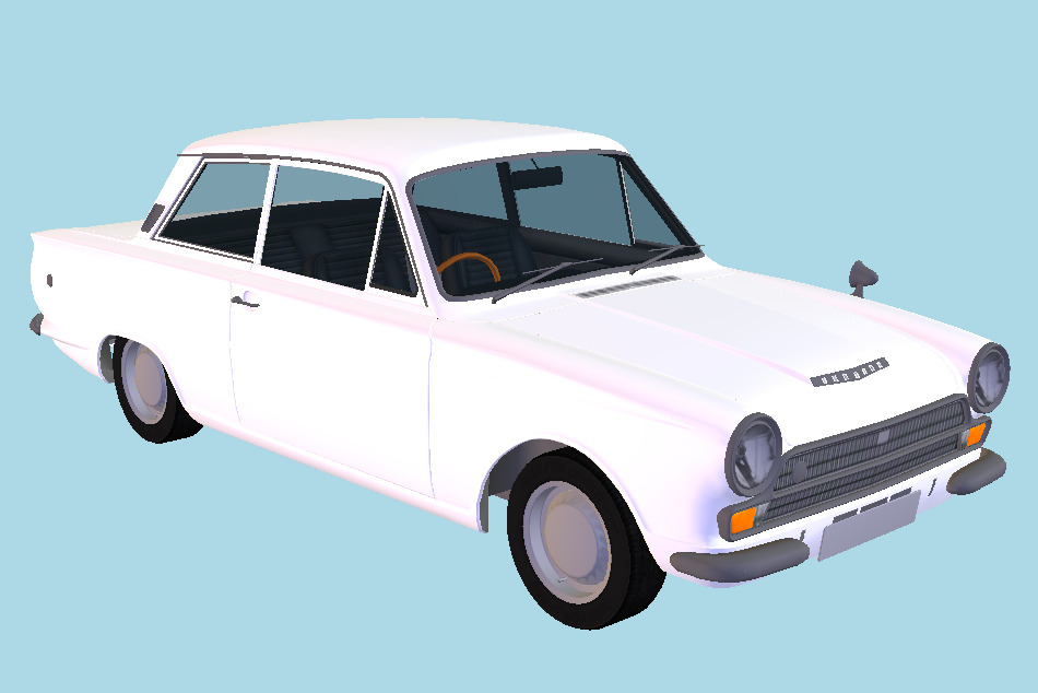 Lotus Cortina Classic Car 3d model
