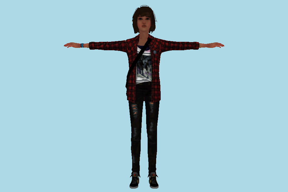 Maxin Caulfield Girl in Rachel Suit 3d model