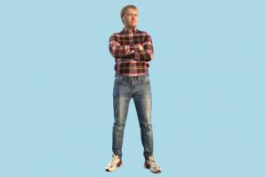 Man Standing scanned-models, casual, man, male, people, human, person, character