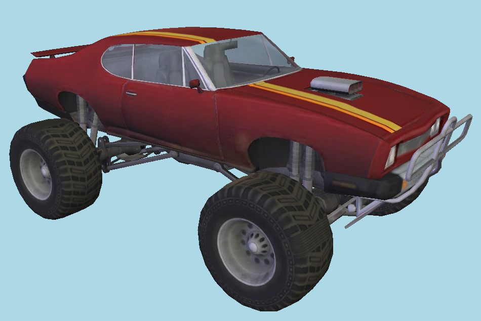 Pontiac GTO Cacharro De Muerte 3d model