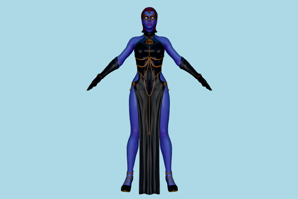 Marvel Future Fight - Mystique HellFire Gala 3d model