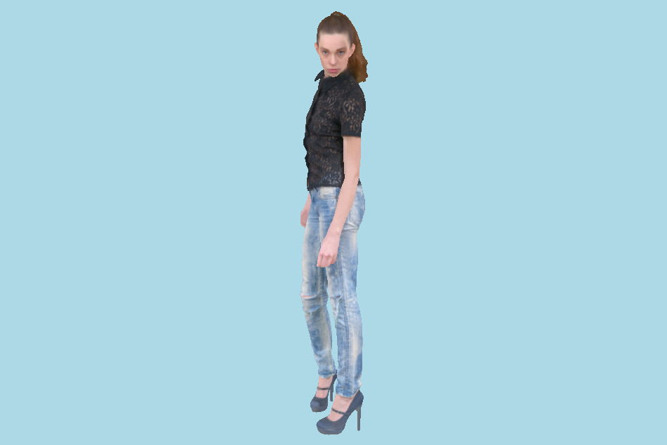 Woman Girl 3d model