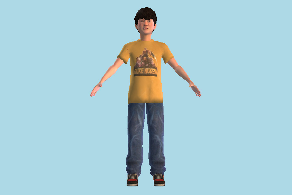 Kid Boy 3d model