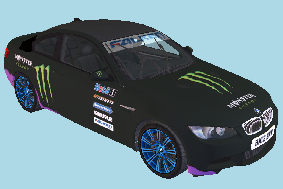 BMW Car M3 E92 3d model