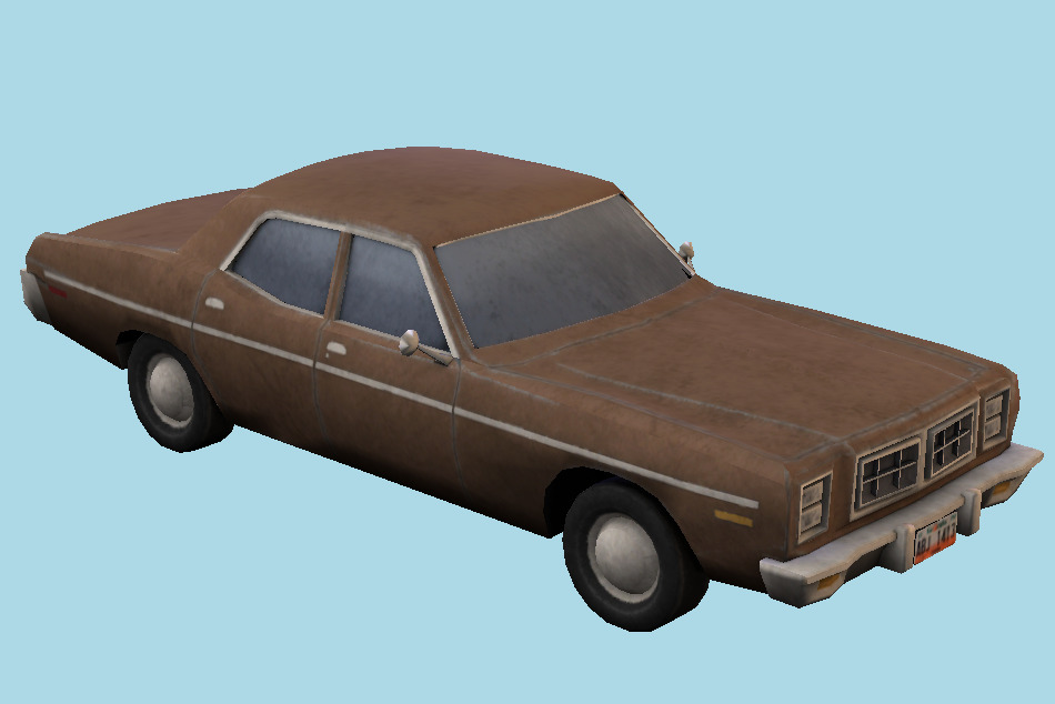 1978 Sedan Car 3d model