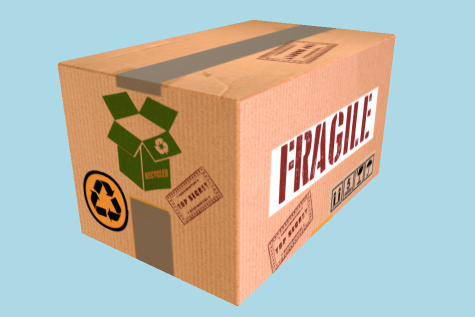 Cardboard Box 3d model