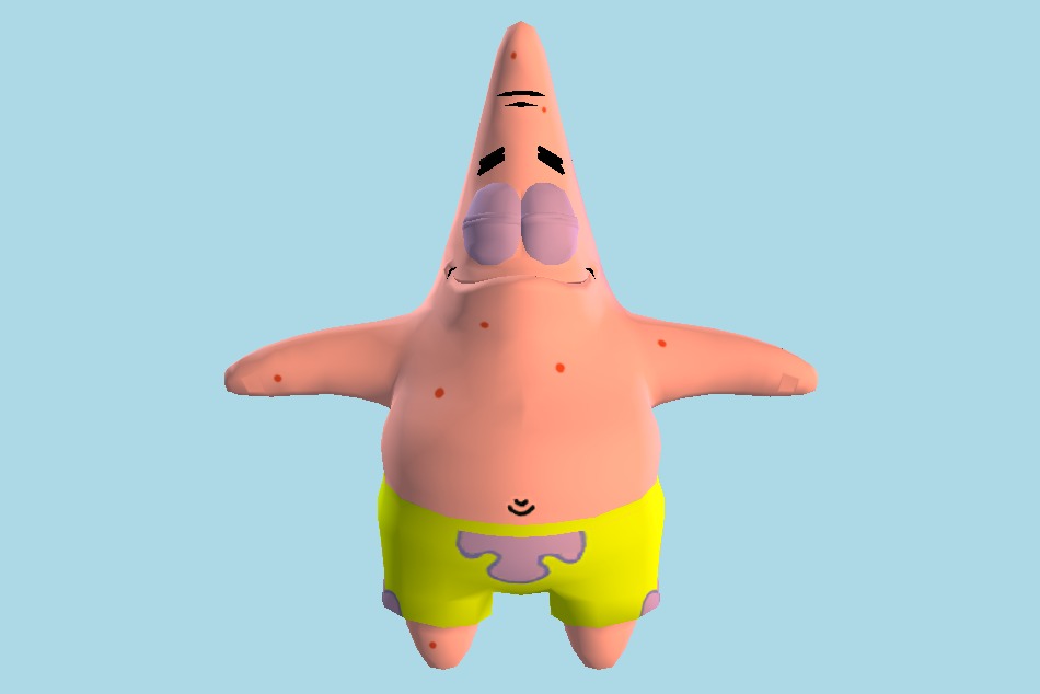 Patrick Star SpongeBob 3d model