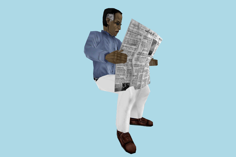 Civ paper scientist HL MDL 3d model