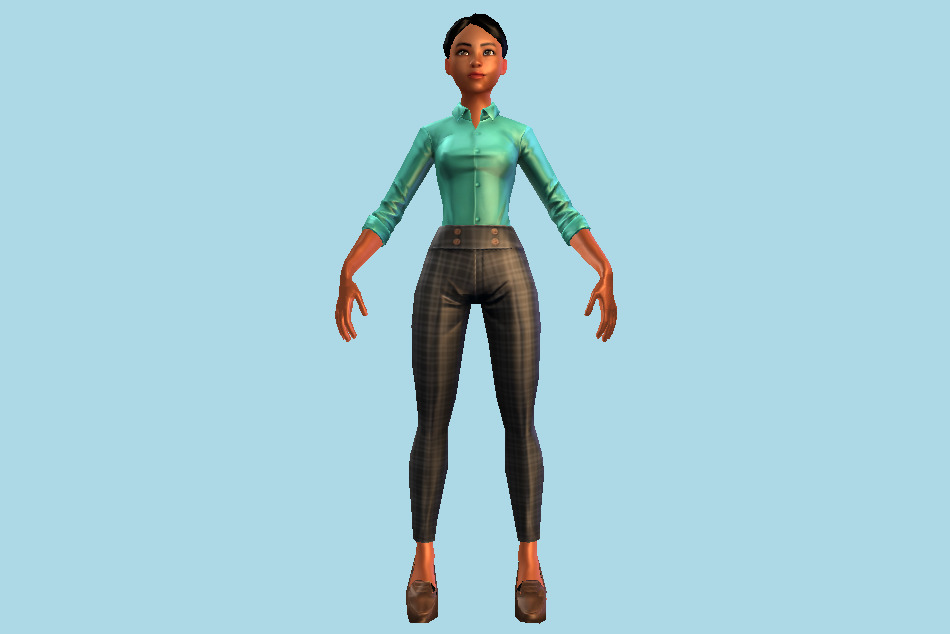 Female Girl 3d model