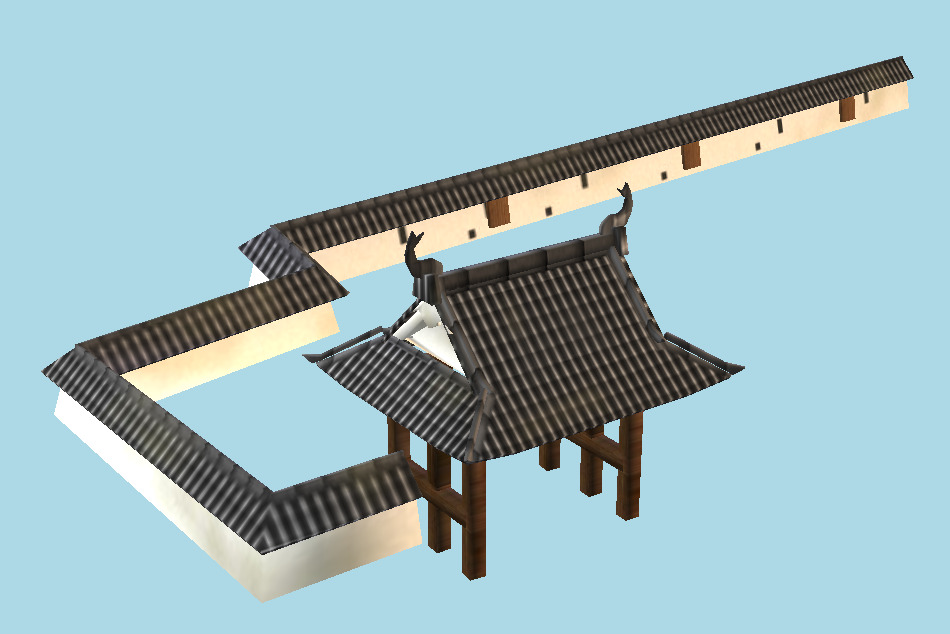 Tsuyama Castle 3d model
