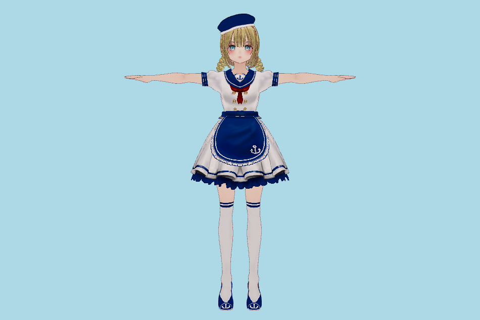 VRM Girl 3d model