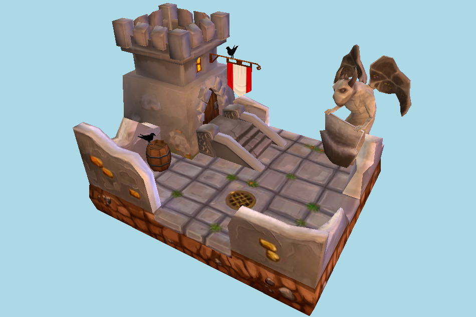 Graydiorama 3d model