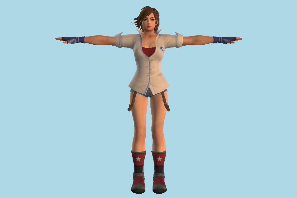 Tekken 7 Asuka Girl 3d model