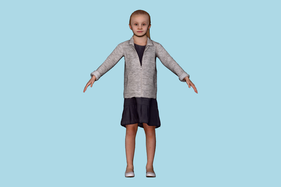Elena Rigged 004 3d model