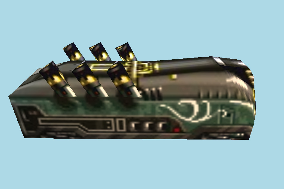 Final Fantasy 8 Trains 3d model