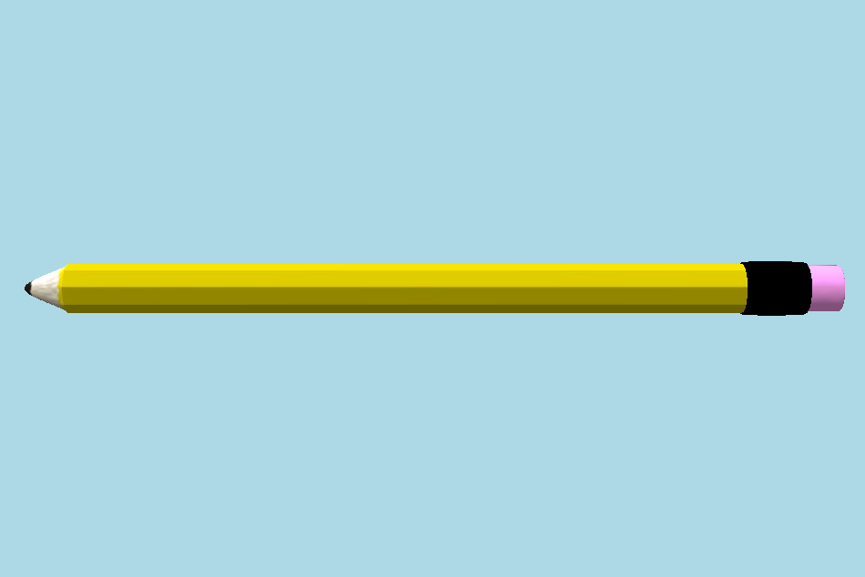 Pencil 3d model