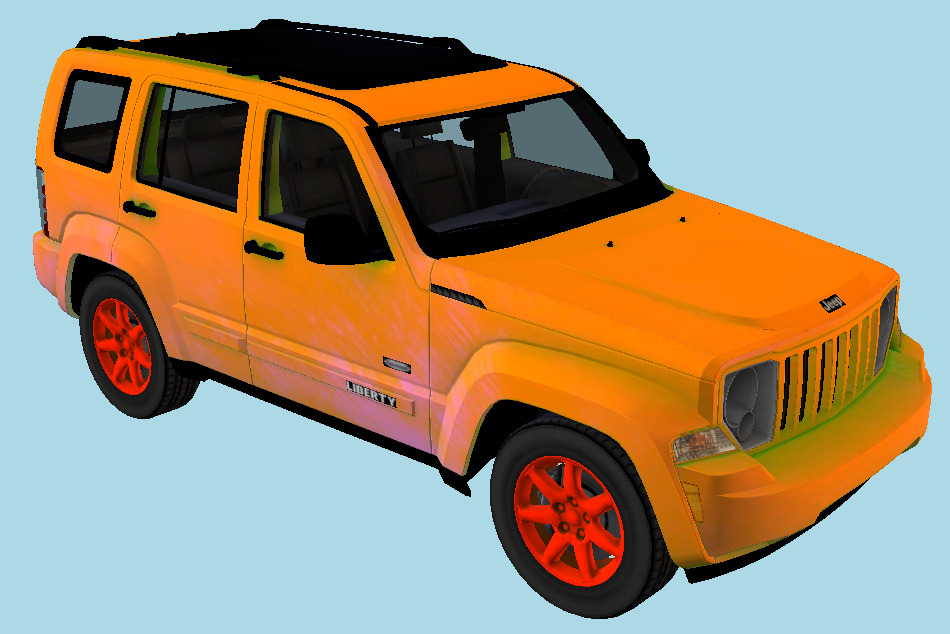 Jeep Car Liberty Latitude 3d model
