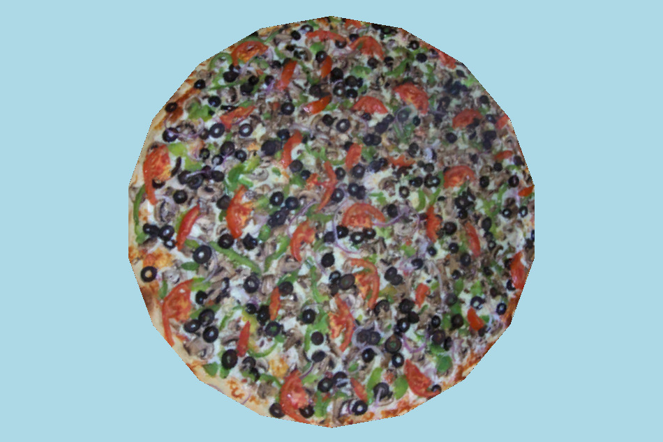 Full Pizza Super Supreme 3d model