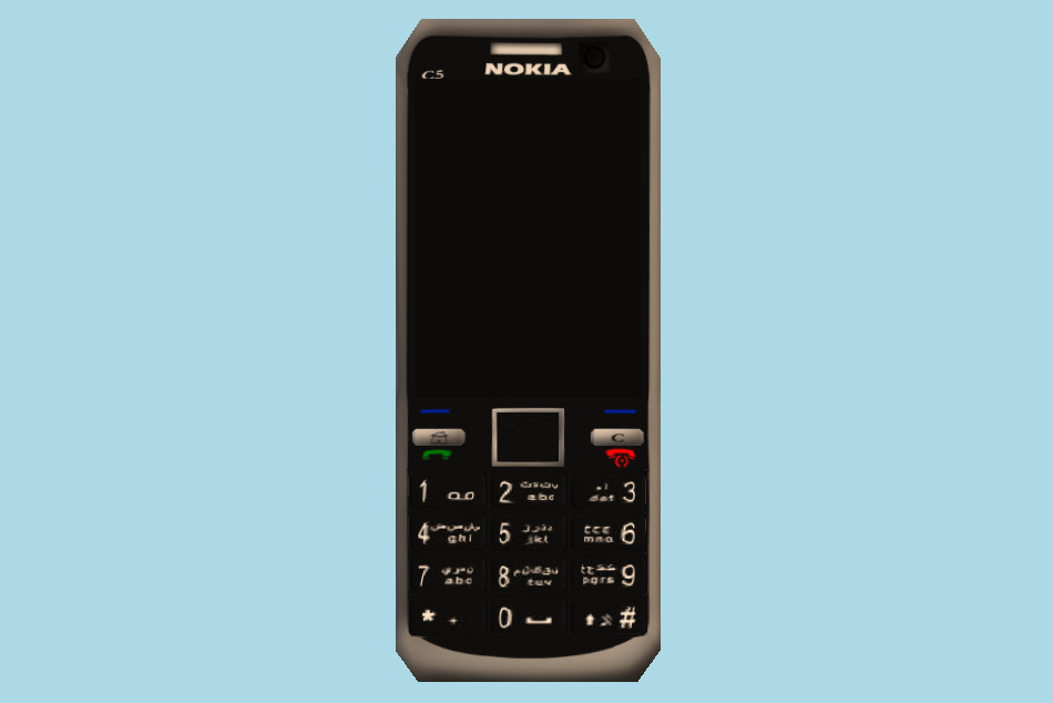 Nokia C5 Mobile 3d model