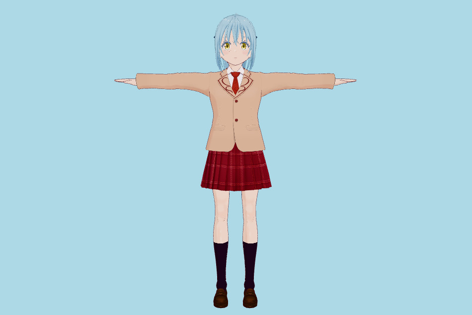 Rimuru Tempest VRM Girl 3d model