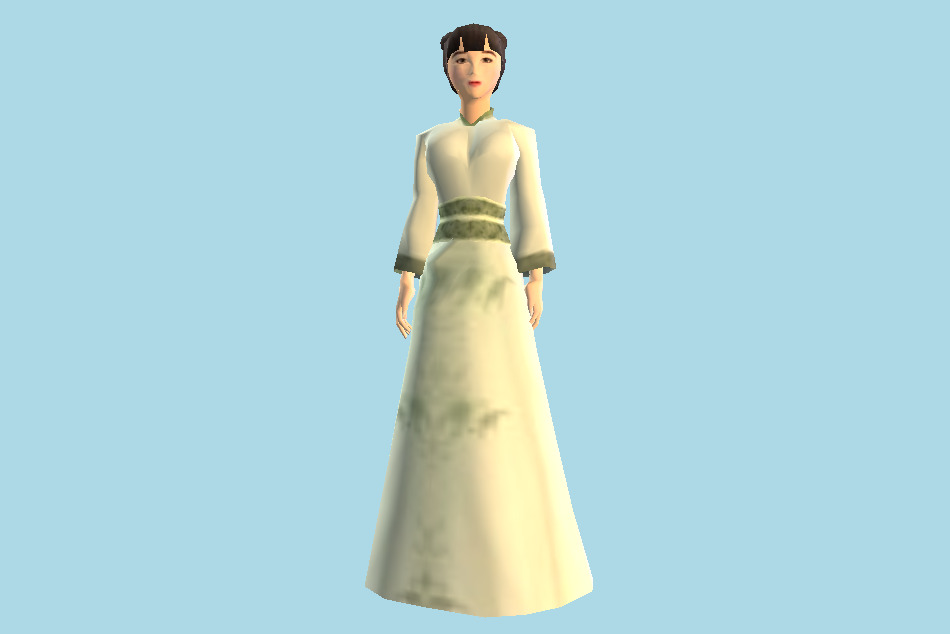 Chinese Female Civilians 3d model