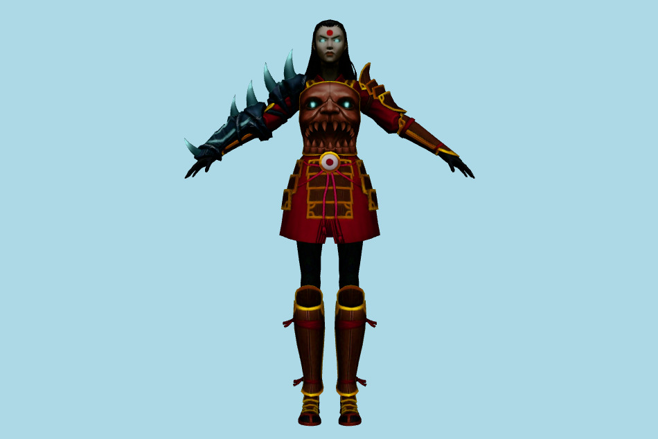 Infinite Crisis: Katana Onis Wrath 3d model