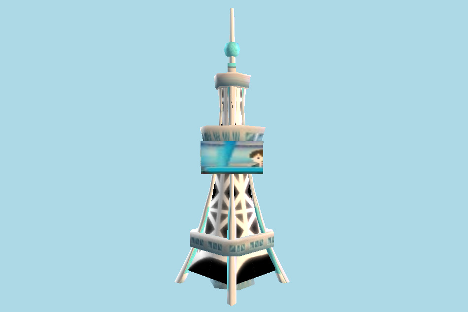 Tomodachi Life Mii News 3d model