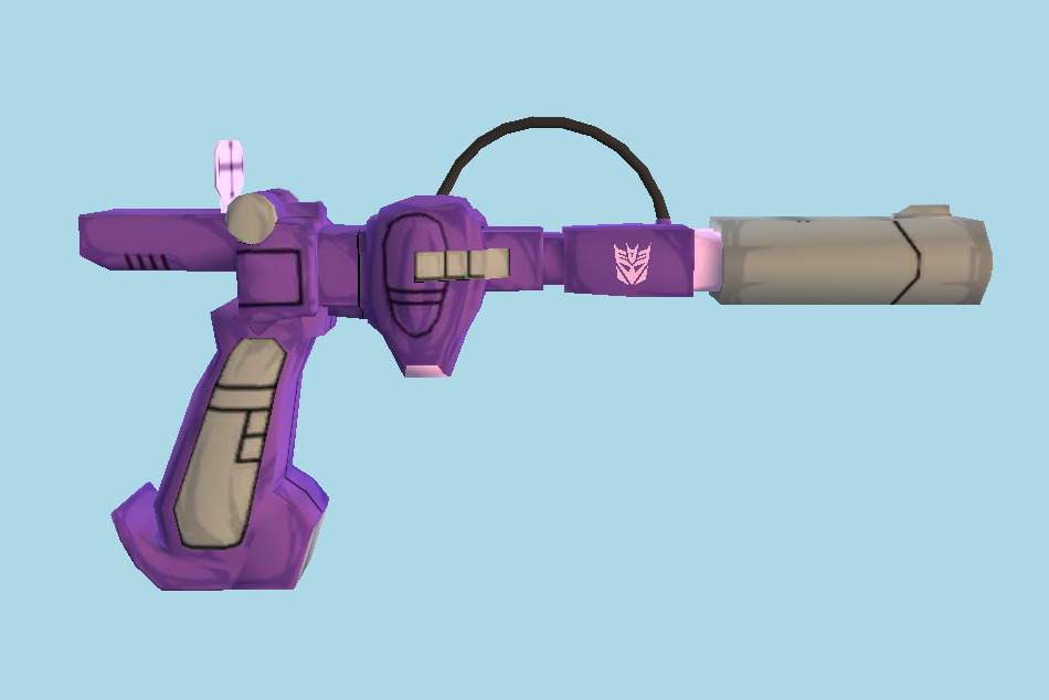 Transformers Devastation Shockwave Gun 3d model