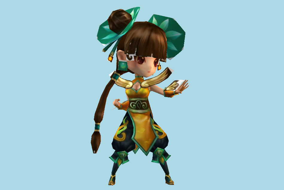 Summoners War Kung Fu Girl (Awakened) 3d model