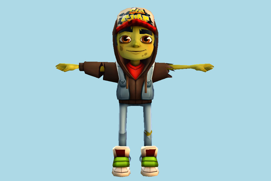Subway Surfers Zombie Jake 3d model