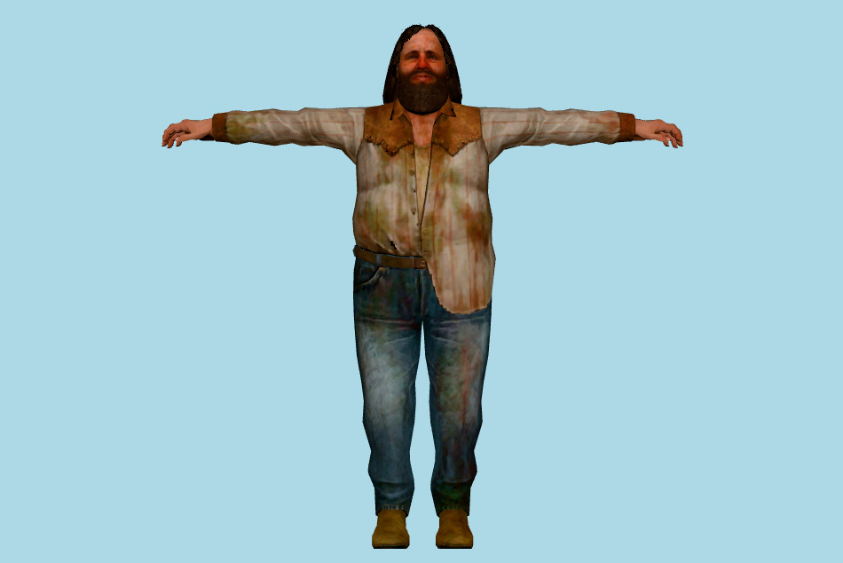 Poor Man 3d model