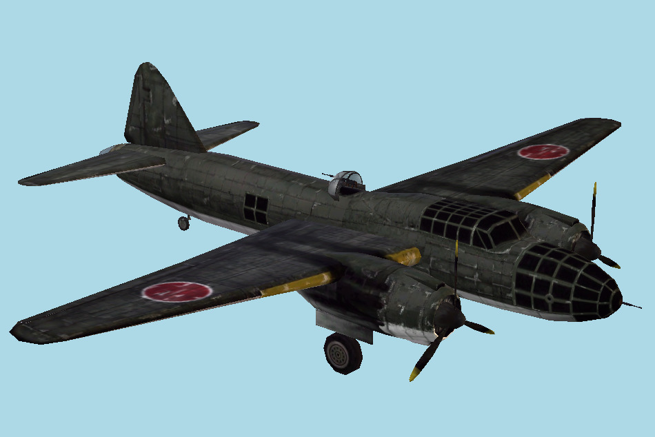Mitsubishi G4M (Betty) 3d model
