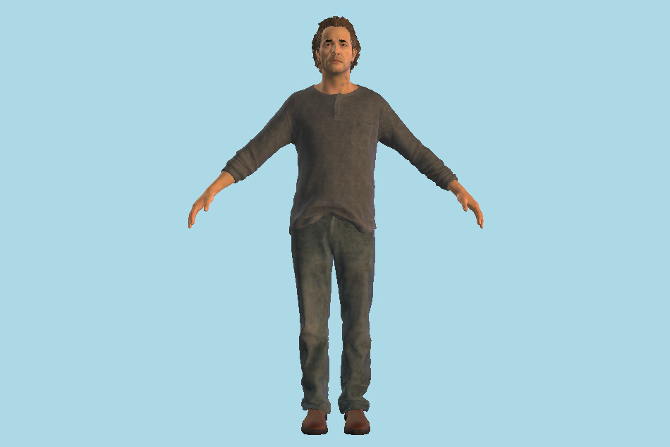 Uncharted 4 - Samuel Drake (Scotland) 3d model