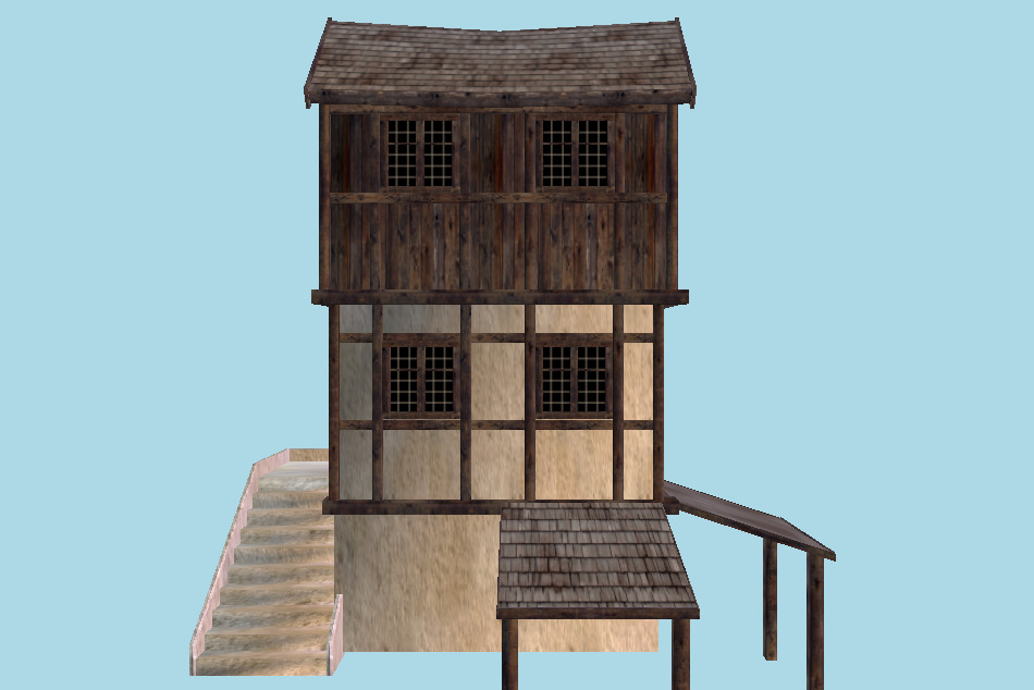 Modular Medieval House 3d model