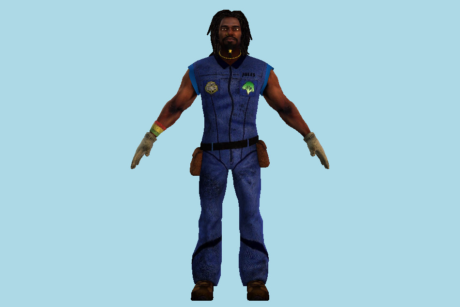 Fireburst - Jules Man 3d model