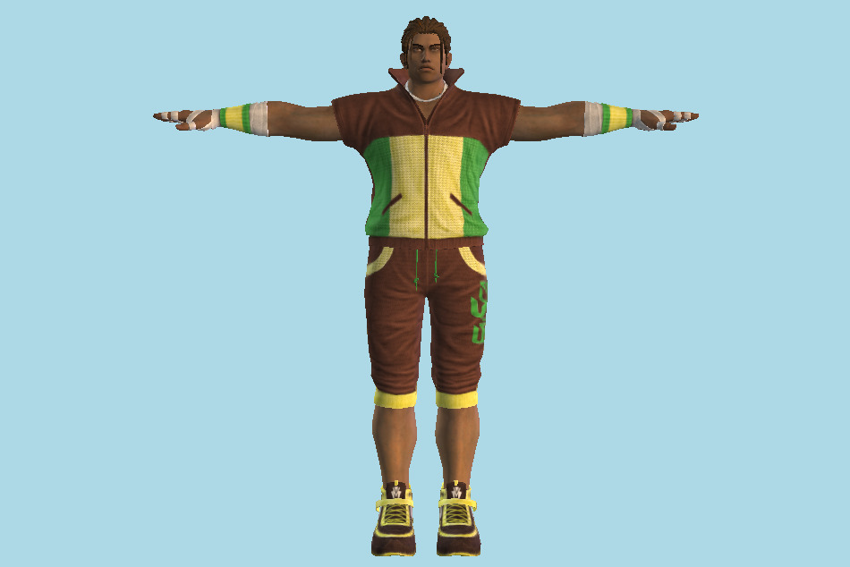 Tekken 7 - Eddy Gordo Dancer Outfit 3d model