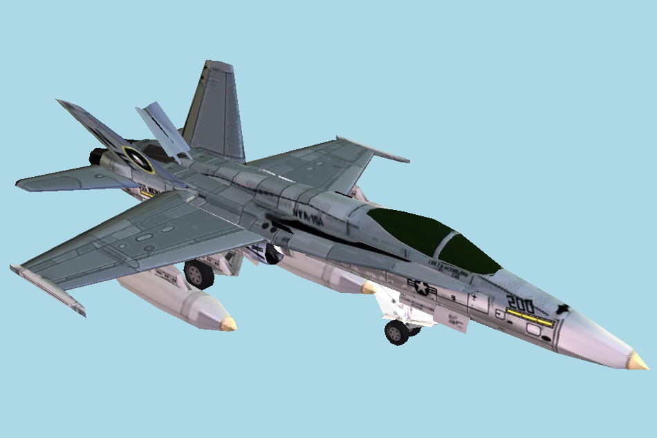 F18 Super Hornet 3d model