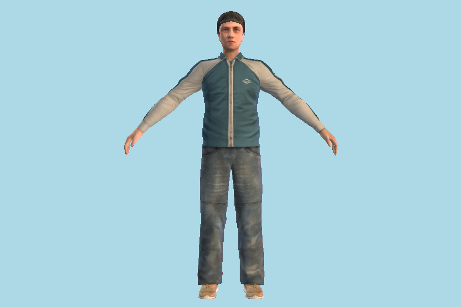 Autumn Fashion Man 3d model