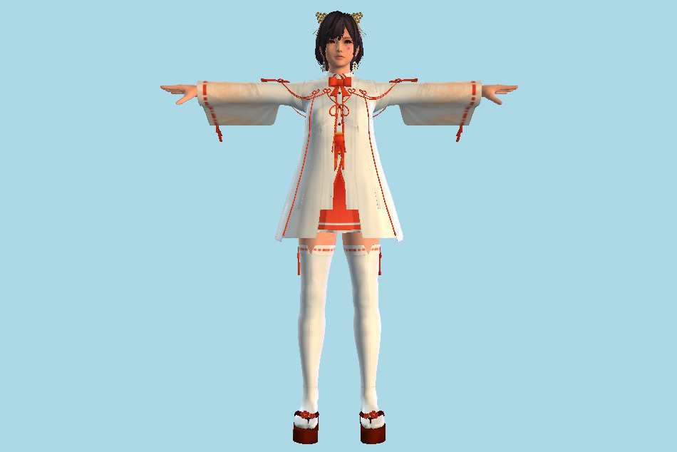 Tsukushi Hentai Girl 3d model