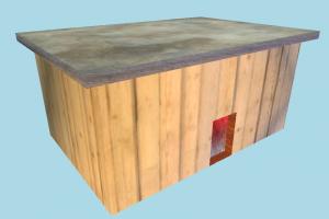 House Lowpoly hut, cottage, shanty, shack, cabin, small, house, home, farm, country