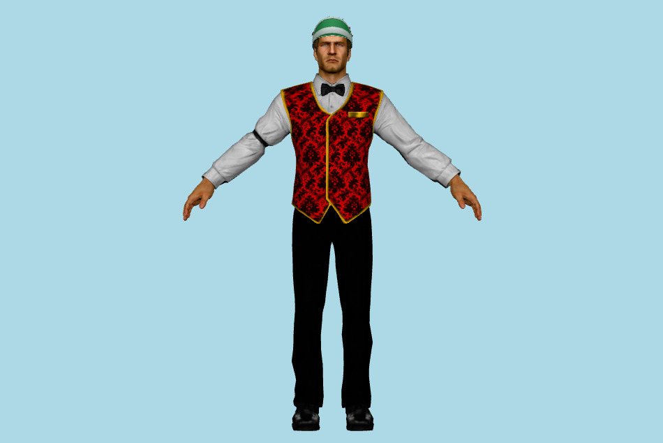 Chuck Greene Dealer Outfit 3d model