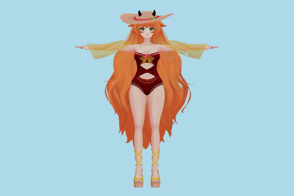 Suga Baebie Girl VRM 3d model