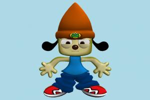 PaRappa character, cartoon, toony